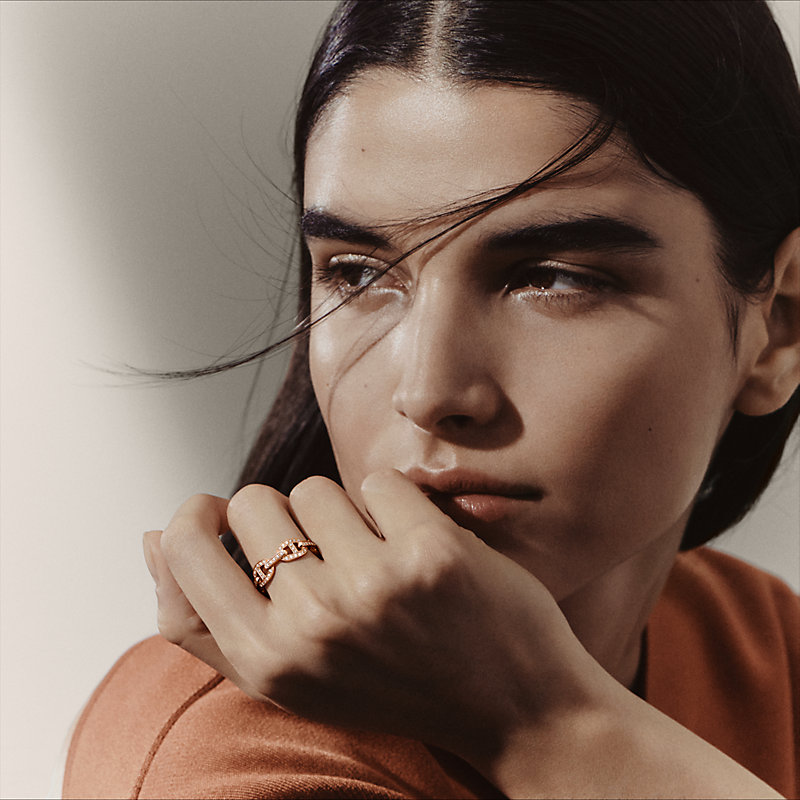 Anillo Chaîne d'ancre Enchaînée, tamaño pequeño | Hermès España